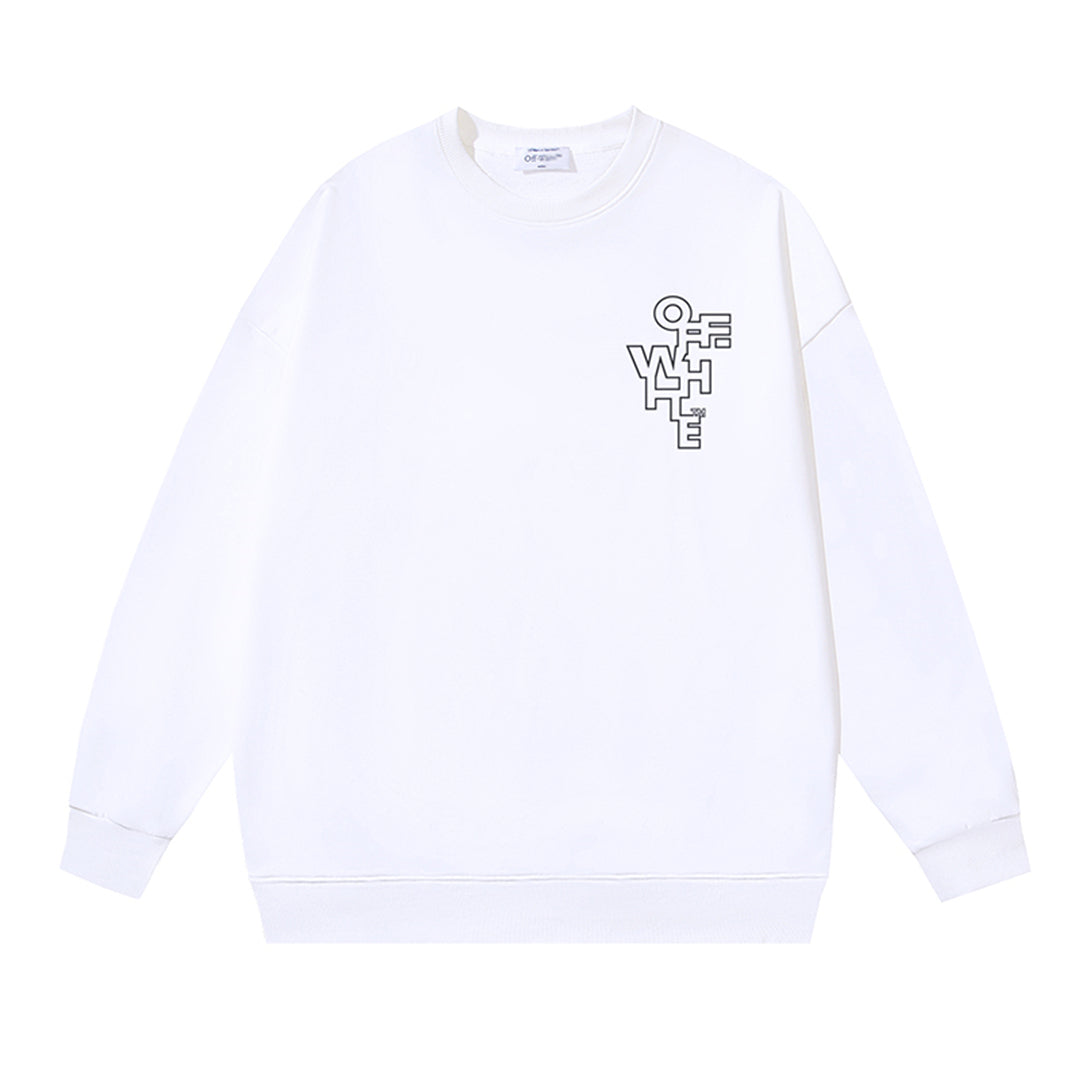 OFF-WHITELogo Print Sweatshirt - Premium Cotton Streetwear Essential