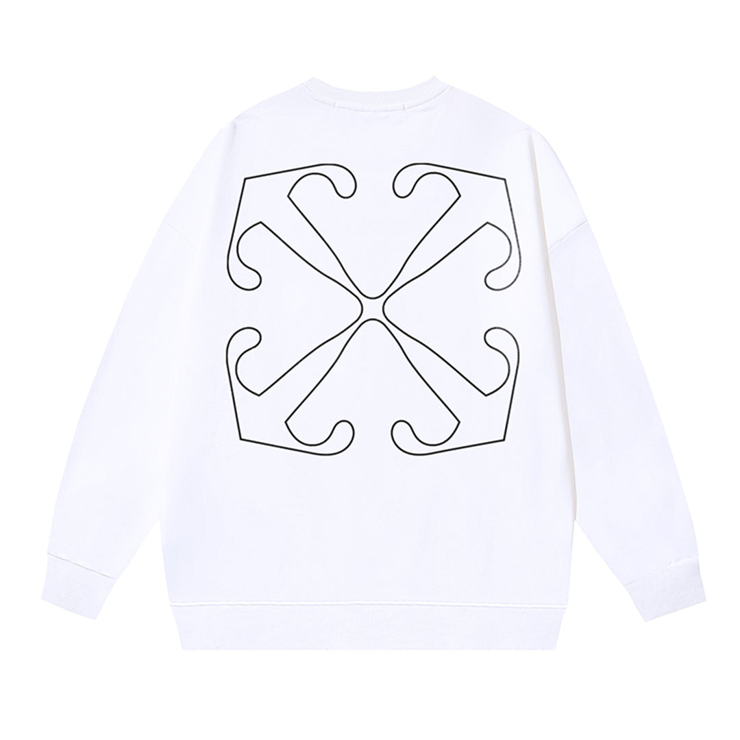 OFF-WHITELogo Print Sweatshirt - Premium Cotton Streetwear Essential