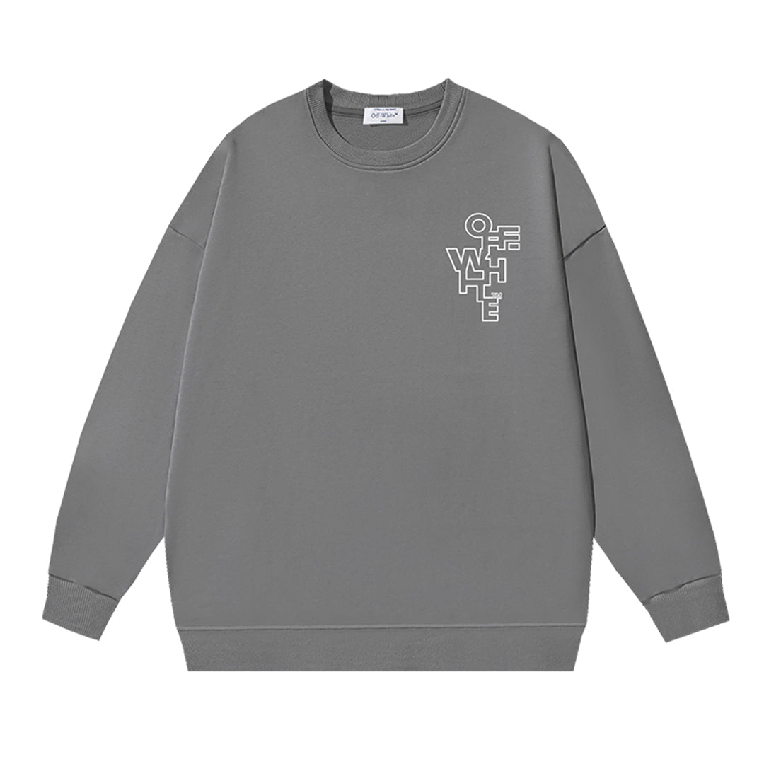 OFF-WHITELogo Print Sweatshirt - Premium Cotton Streetwear Essential