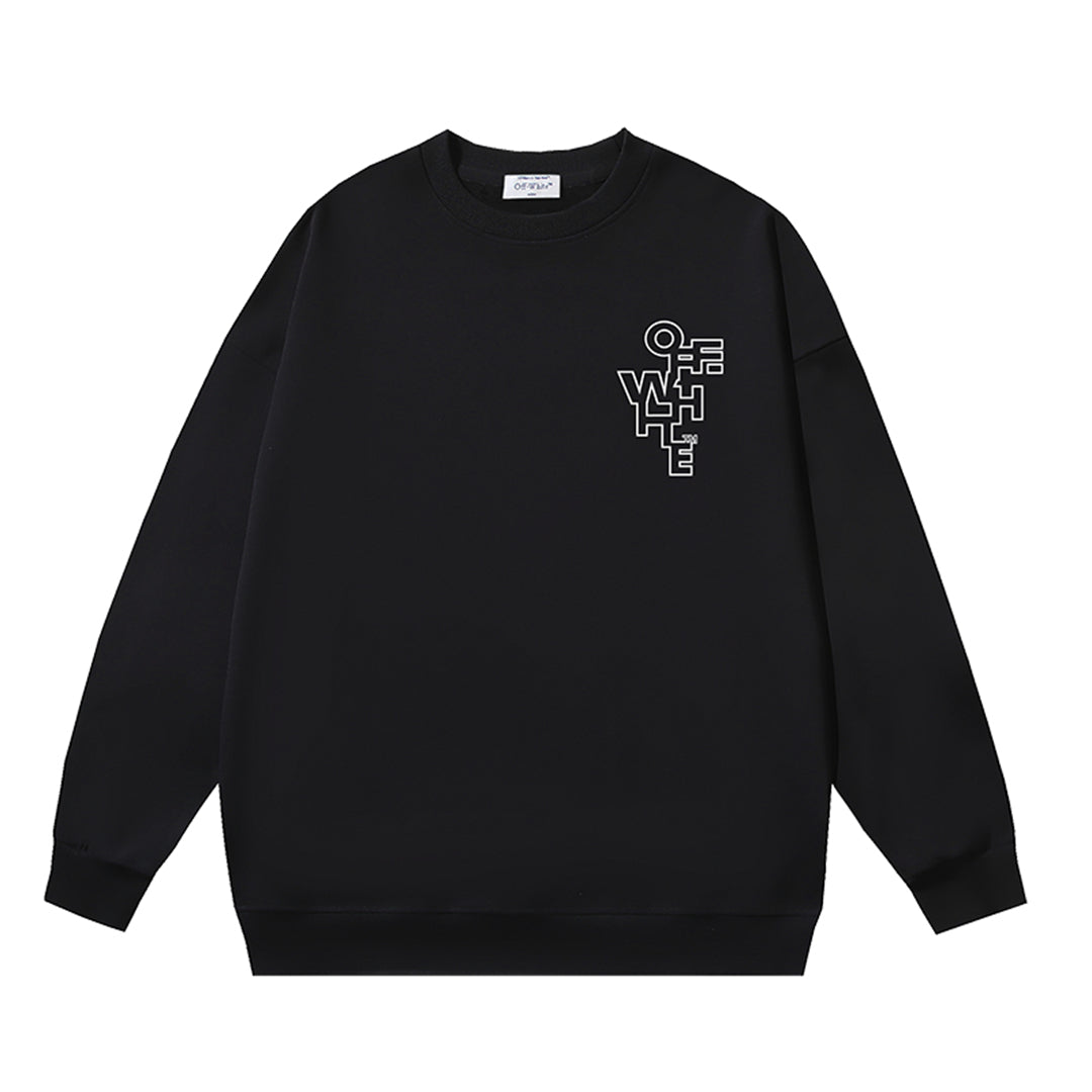 OFF-WHITELogo Print Sweatshirt - Premium Cotton Streetwear Essential