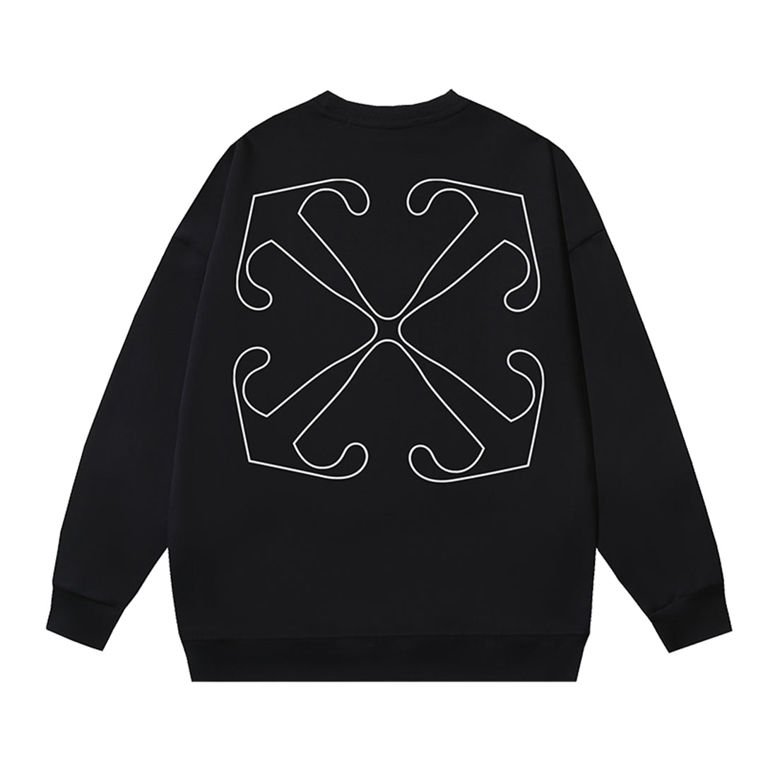 OFF-WHITELogo Print Sweatshirt - Premium Cotton Streetwear Essential