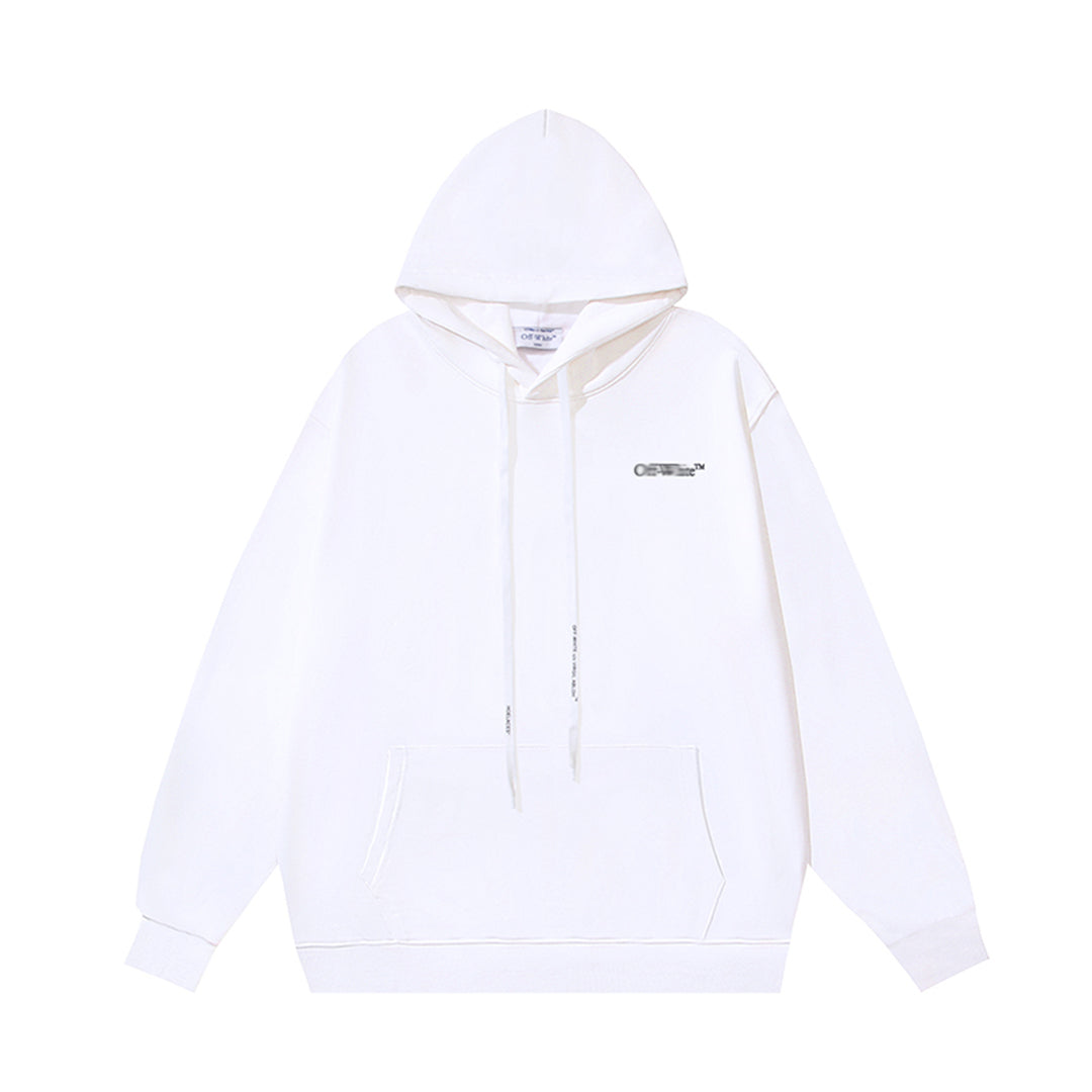 OFF-WHITELogo Print Hoodie - Premium Cotton Streetwear Pullover
