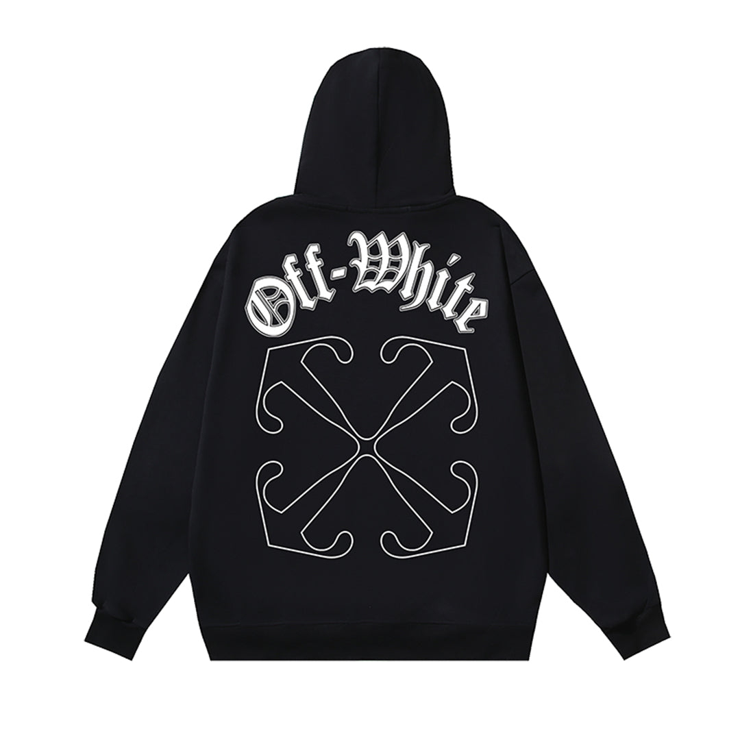 OFF-WHITELogo Print Hoodie - Premium Cotton Streetwear Pullover