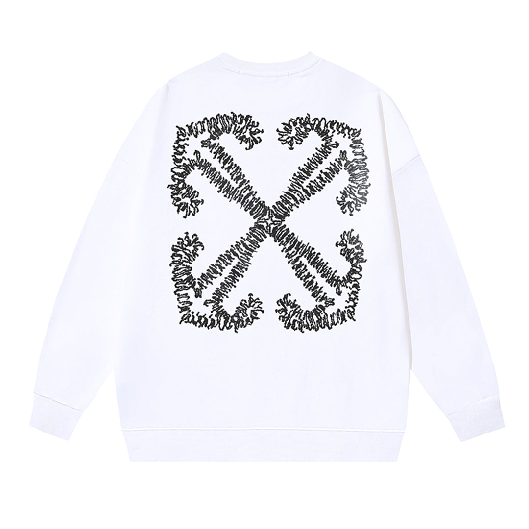 OFF-WHITELogo Print Sweatshirt - Premium Cotton Streetwear Essential