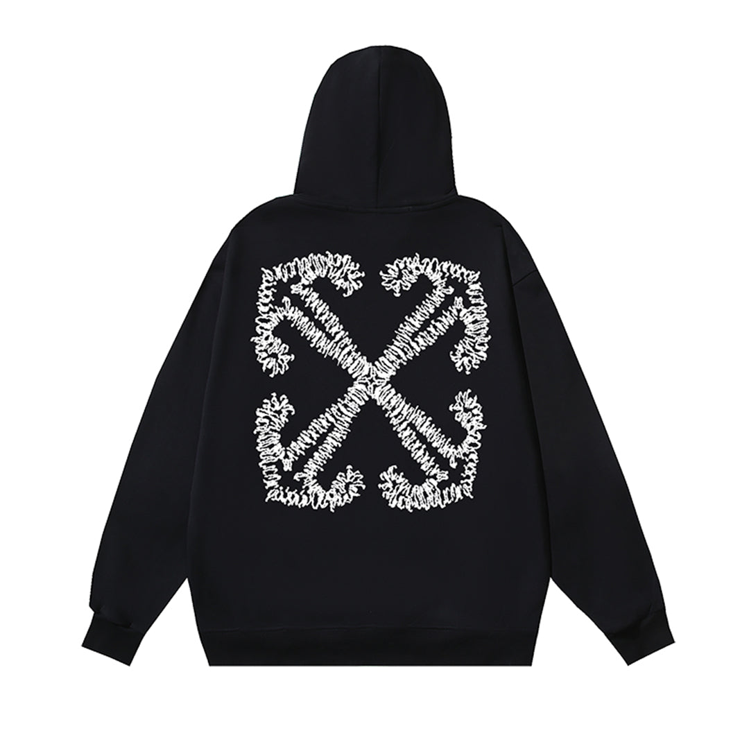 OFF-WHITELogo Print Hoodie - Premium Cotton Streetwear Pullover
