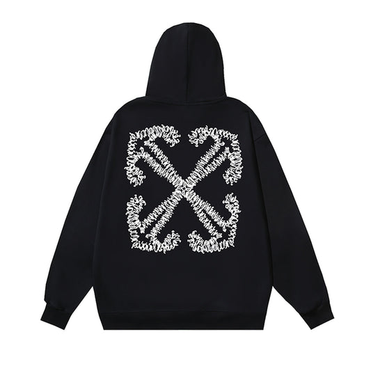 OFF Logo Print Hoodie