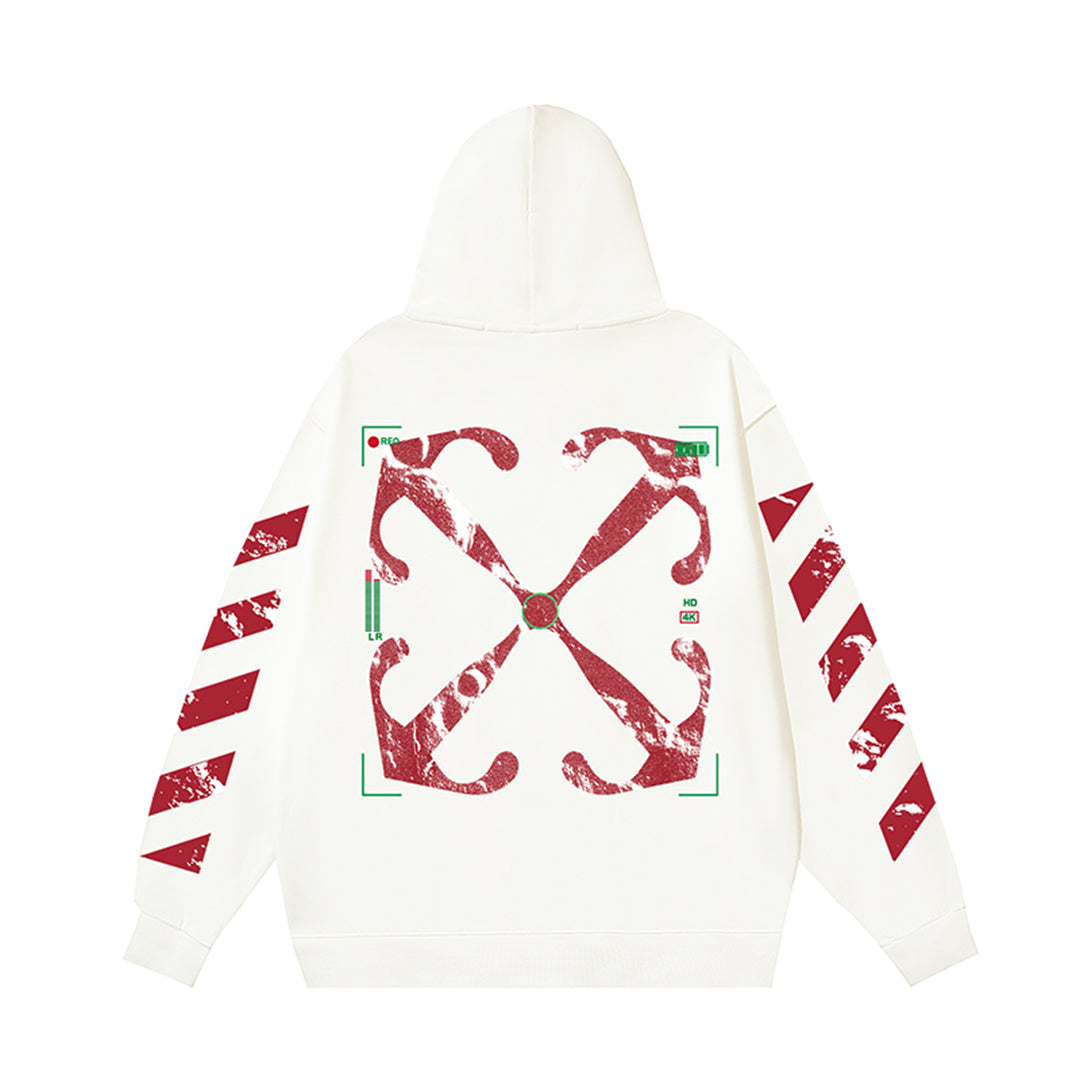 OFF-WHITELogo Print Hoodie - Premium Cotton Streetwear Pullover