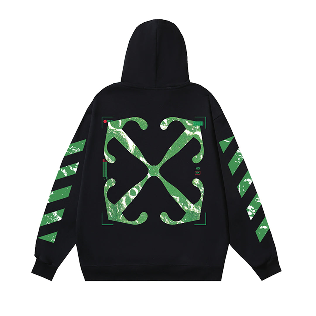 OFF-WHITELogo Print Hoodie - Premium Cotton Streetwear Pullover