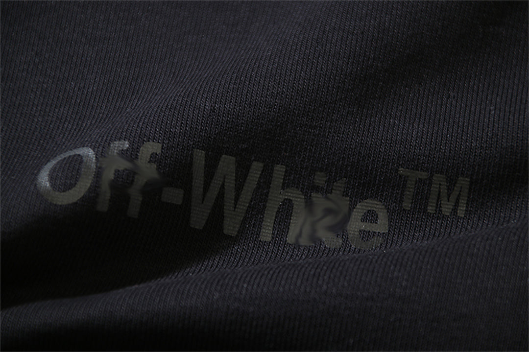 OFF-WHITELogo Print Hoodie Jacket - Premium Cotton Streetwear Hybrid