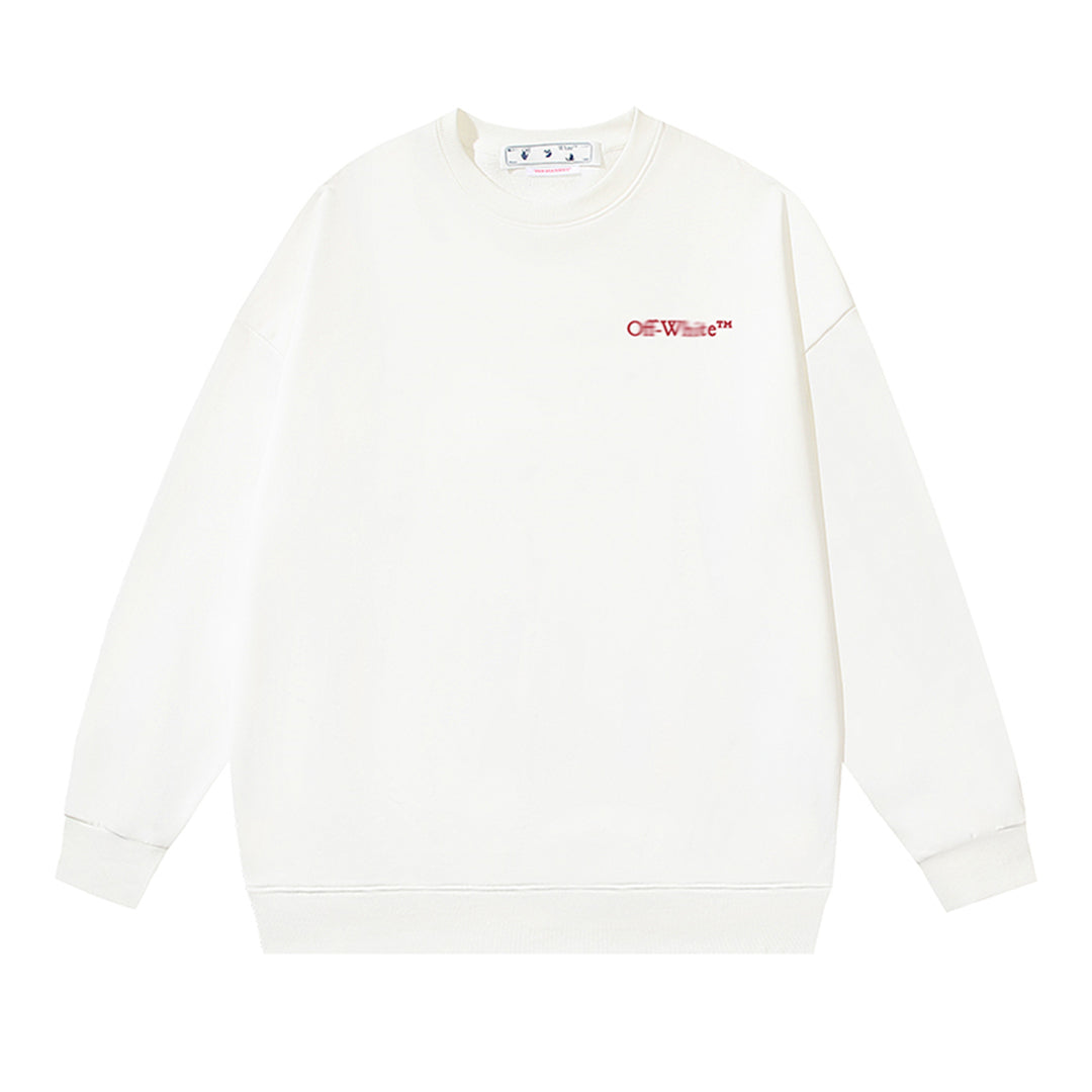 OFF-WHITELogo Print Sweatshirt - Premium Cotton Pullover