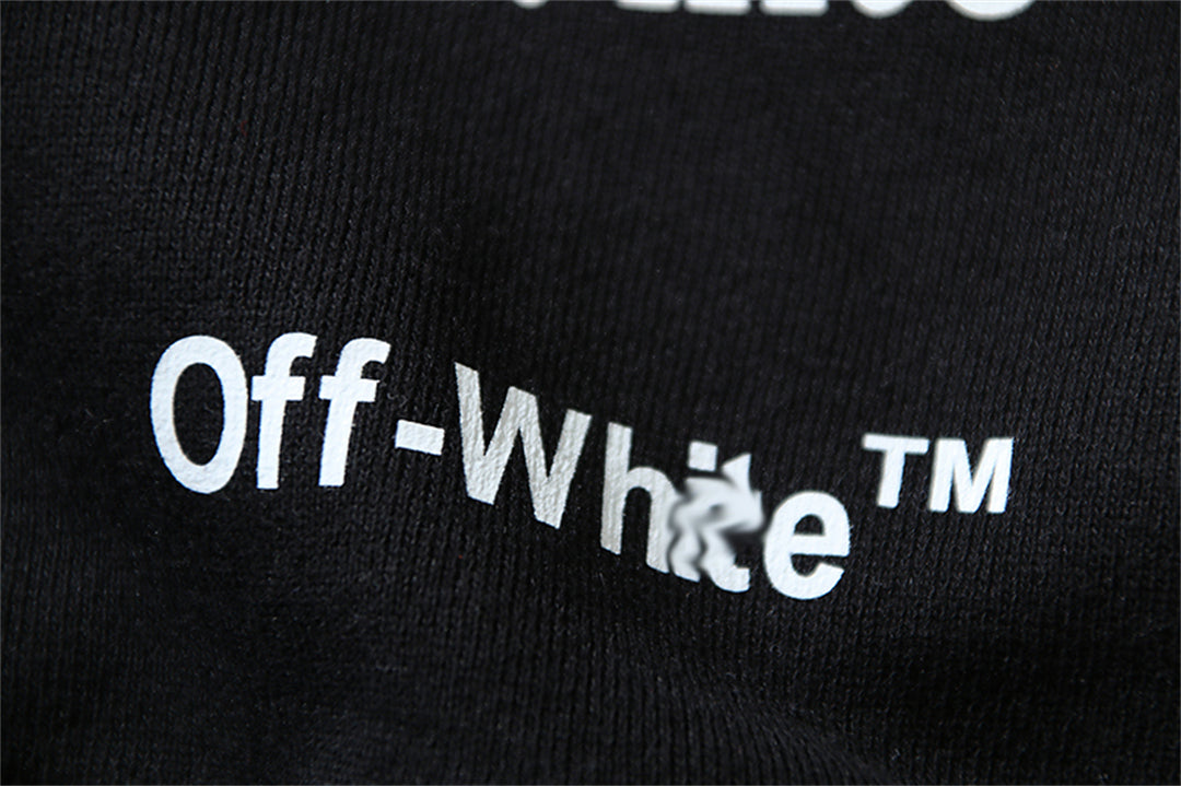 OFF-WHITELogo Print Hoodie Jacket - Premium Cotton Streetwear Hybrid