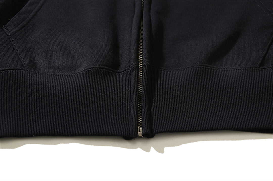 OFF-WHITELogo Print Hoodie Jacket - Premium Cotton Streetwear Hybrid
