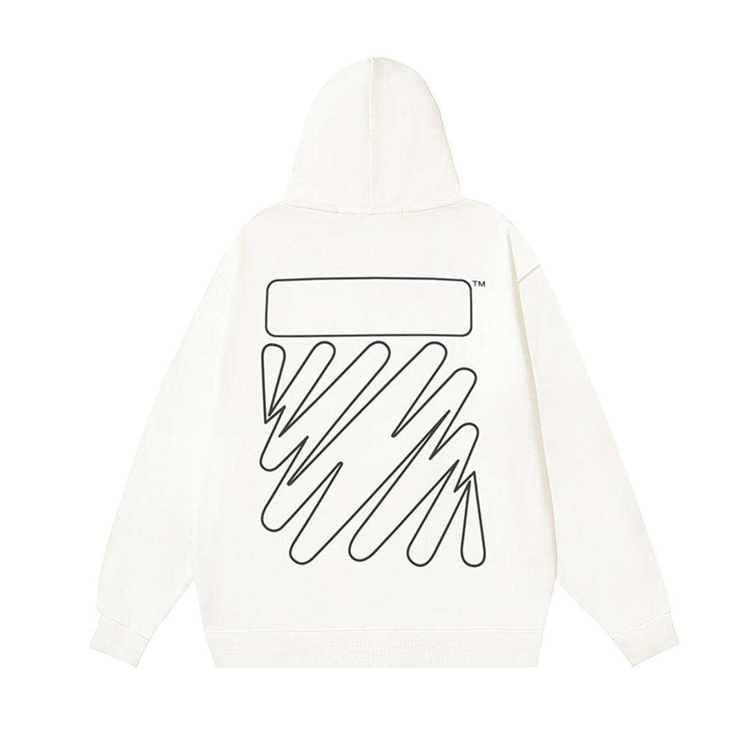 OFF-WHITELogo Print Hoodie - Premium Cotton Streetwear Pullover