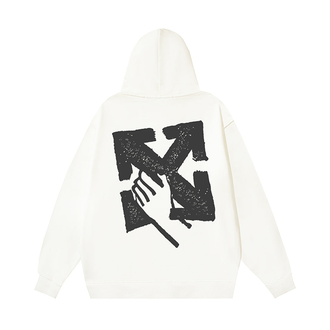 OFF-WHITELogo Print Hoodie - Premium Cotton Pullover