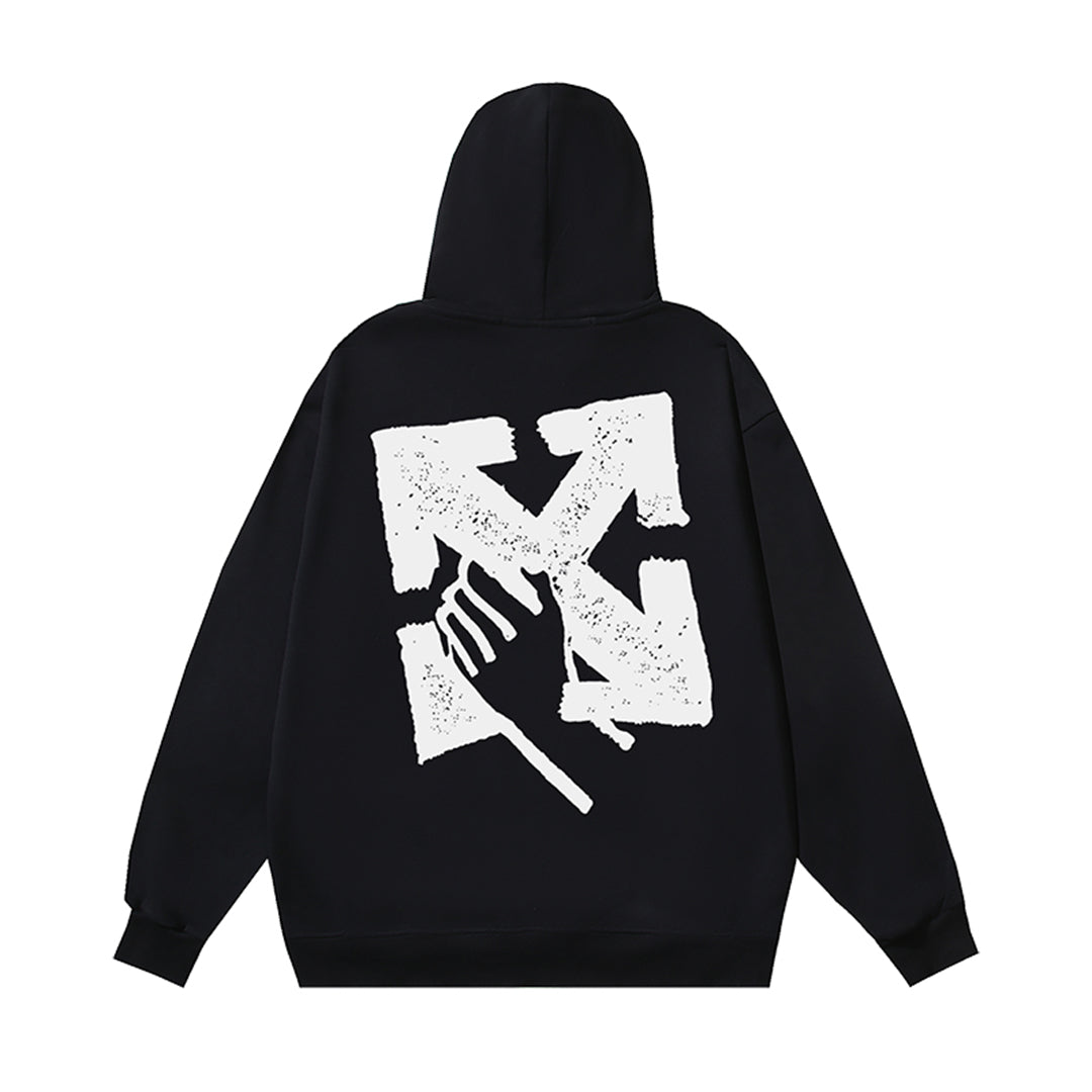 OFF-WHITELogo Print Hoodie - Premium Cotton Pullover