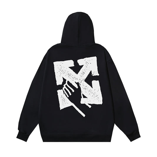 OFF-WHITELogo Print Hoodie - Premium Cotton Pullover