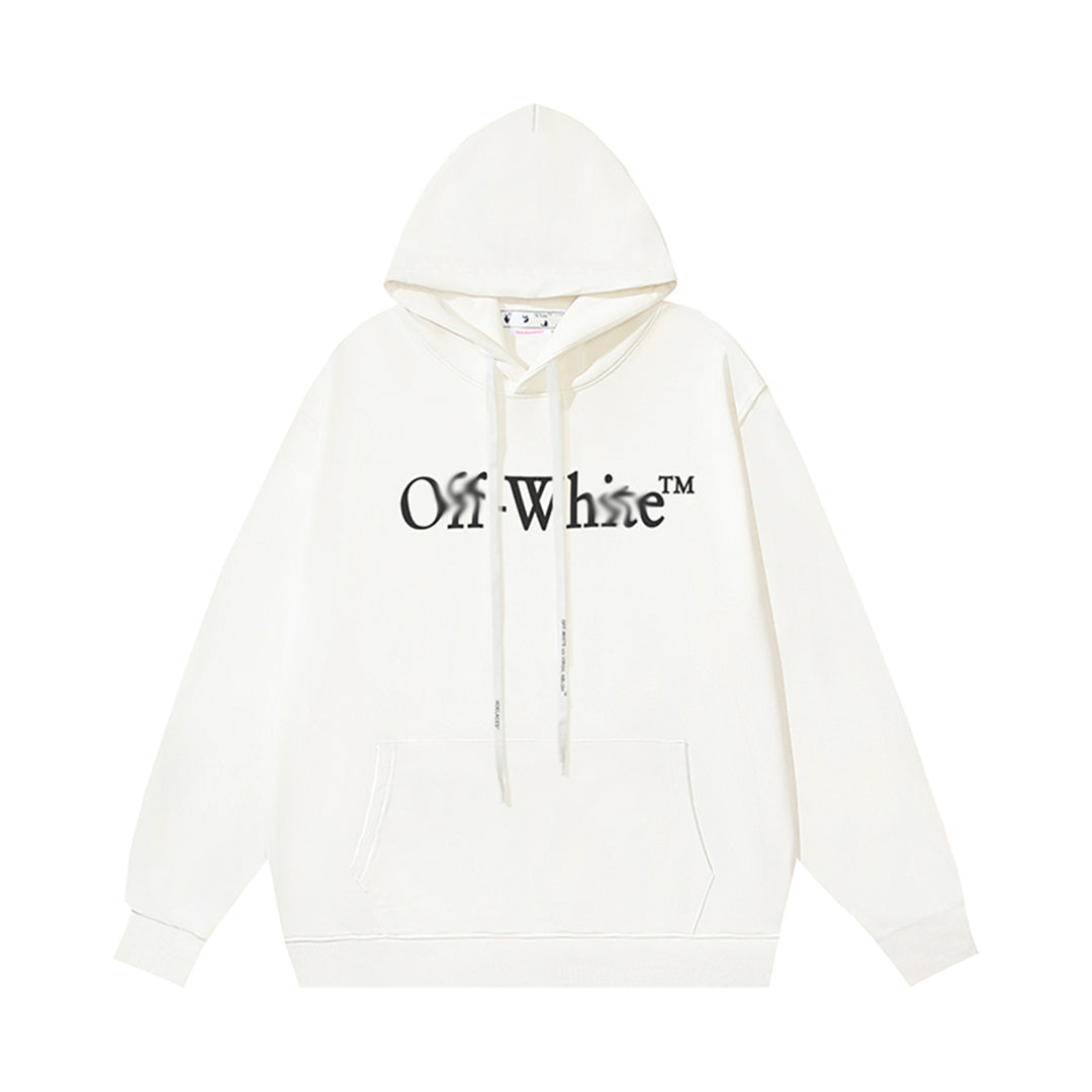 OFF-WHITELogo Print Hoodie - Premium Cotton Pullover