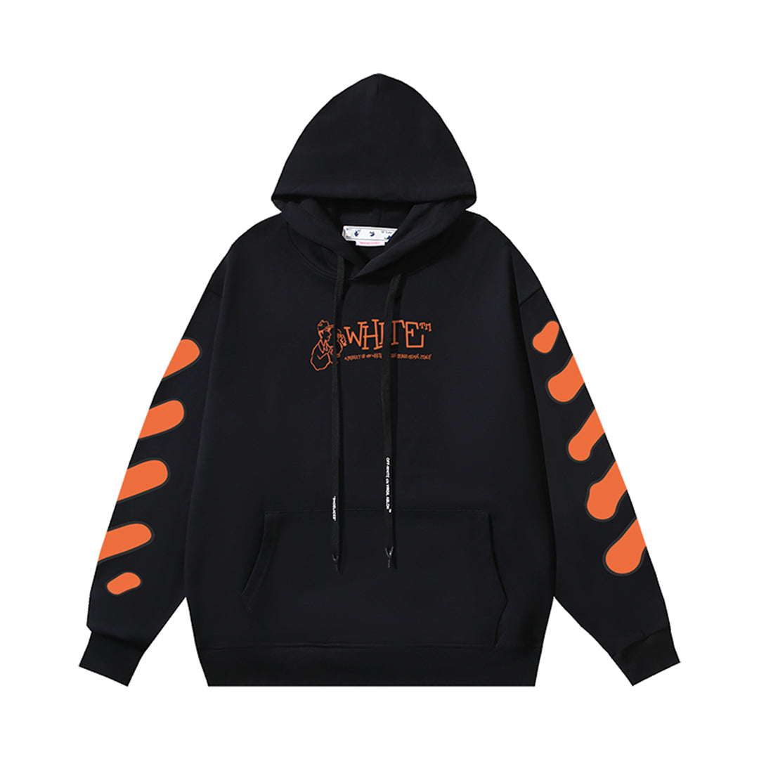 OFF-WHITELogo Print Hoodie - Premium Cotton Pullover