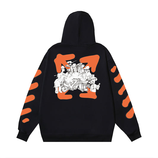 OFF-WHITELogo Print Hoodie - Premium Cotton Pullover