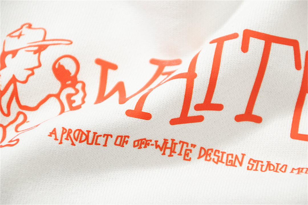 OFF-WHITELogo Print Hoodie - Premium Cotton Pullover