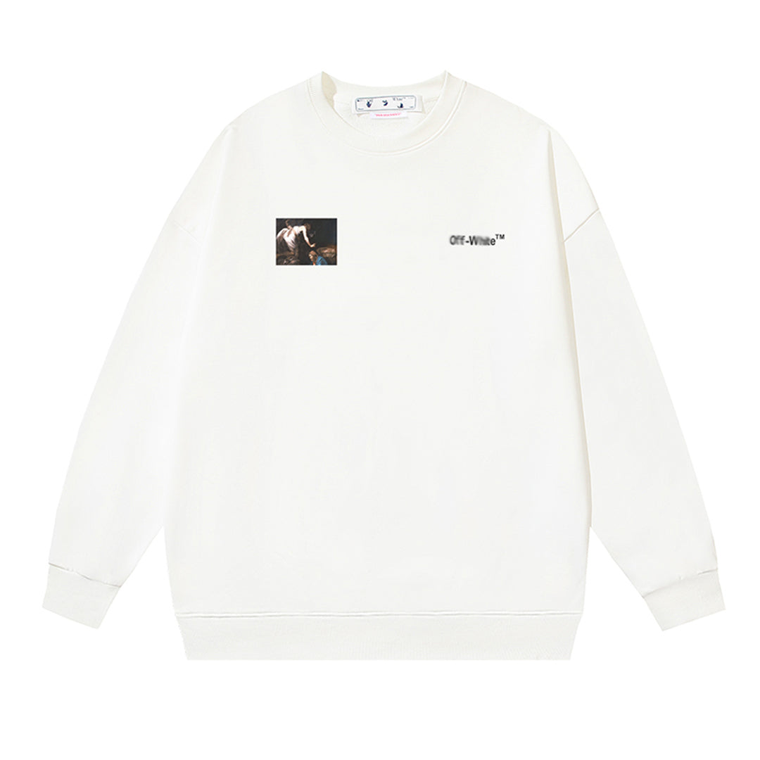 OFF-WHITELogo Print Sweatshirt - Premium Cotton Pullover