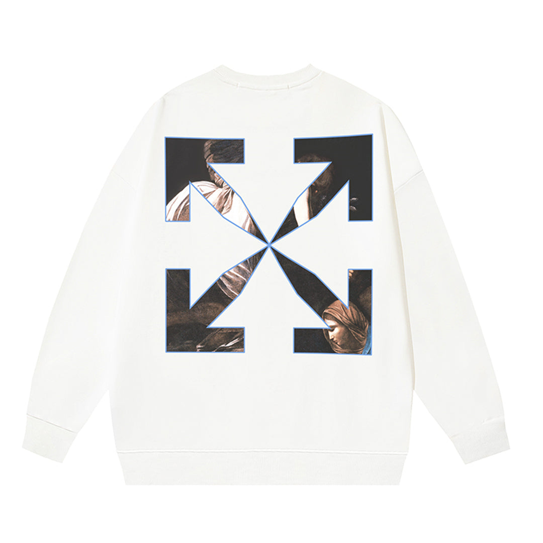 OFF-WHITELogo Print Sweatshirt - Premium Cotton Pullover