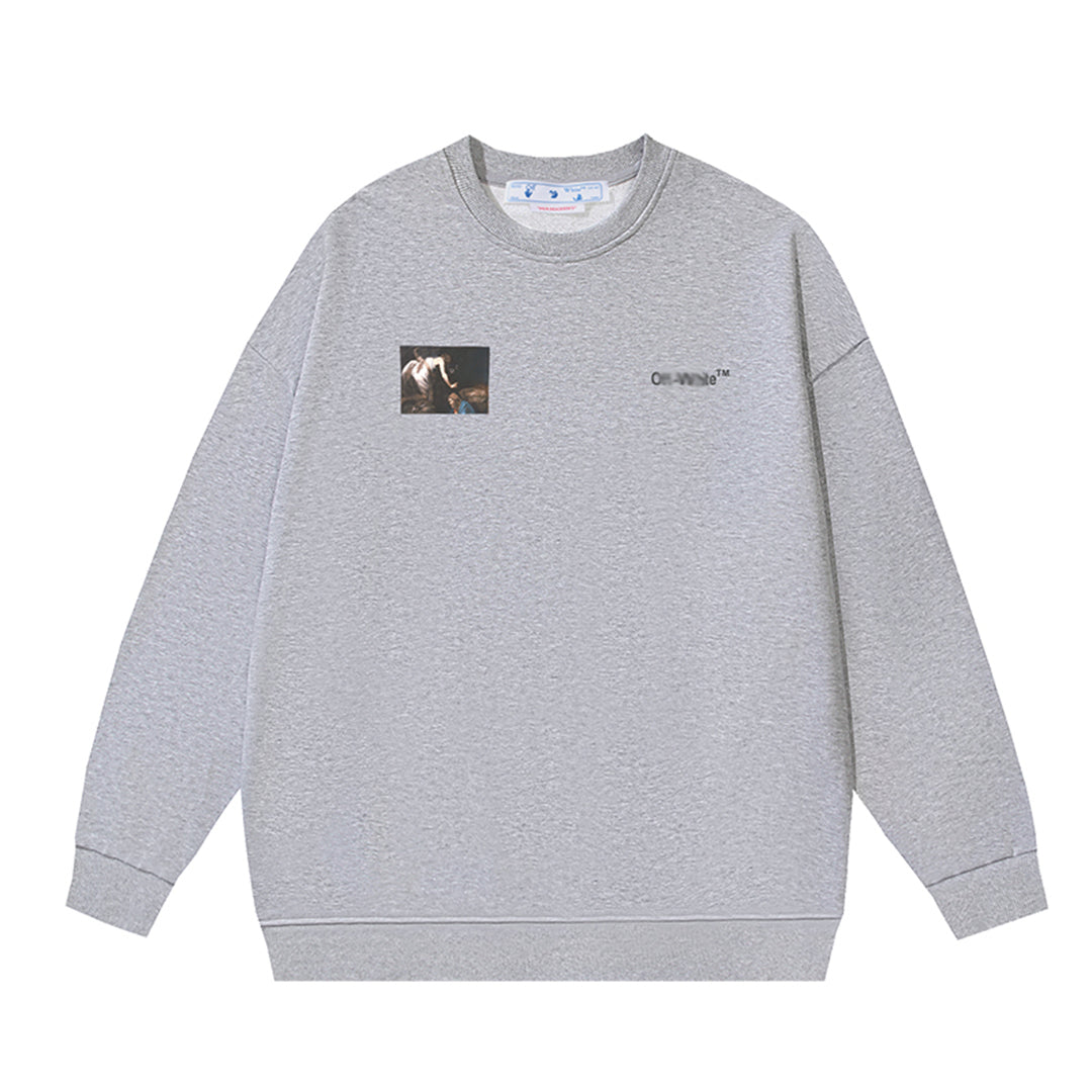 OFF-WHITELogo Print Sweatshirt - Premium Cotton Pullover