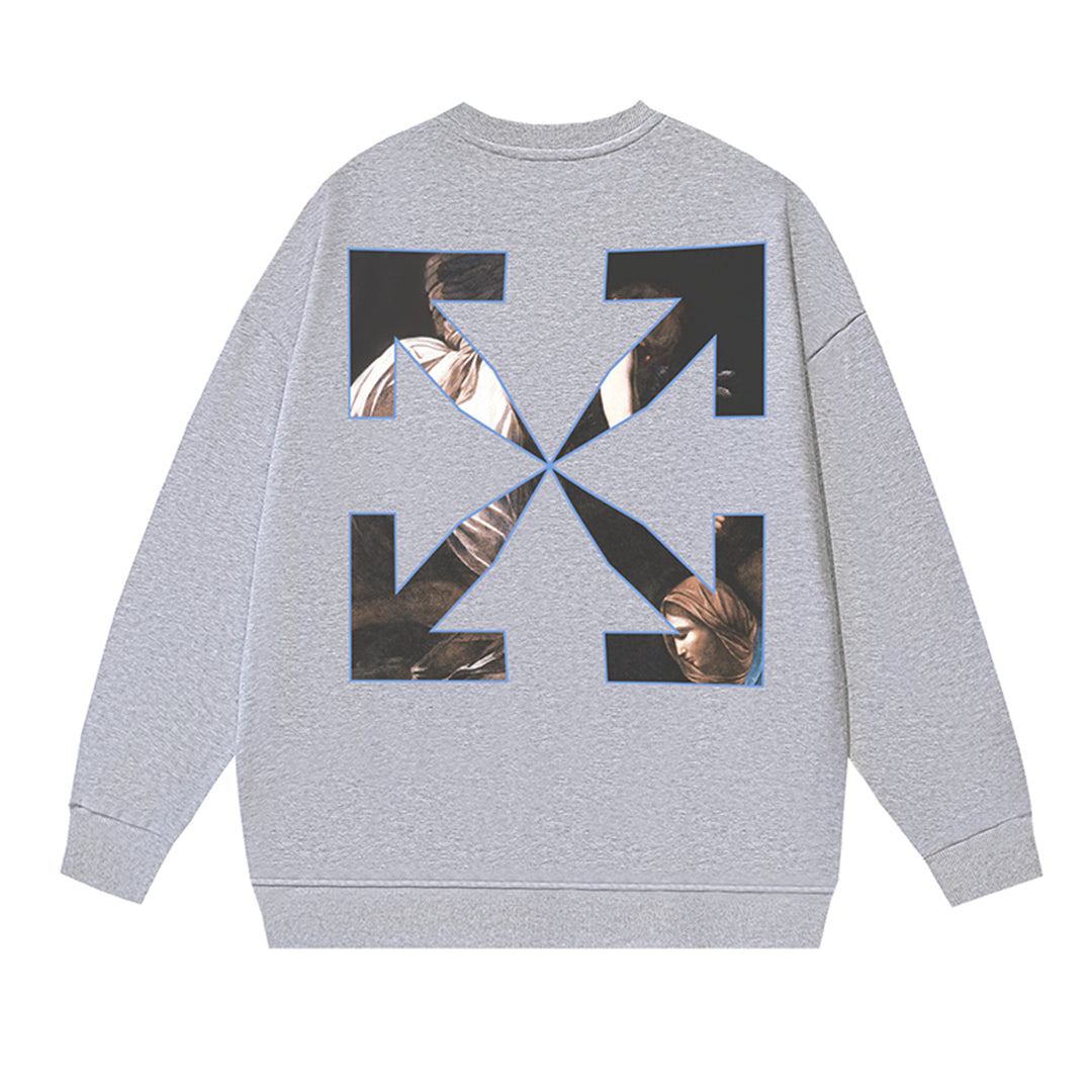 OFF-WHITELogo Print Sweatshirt - Premium Cotton Pullover