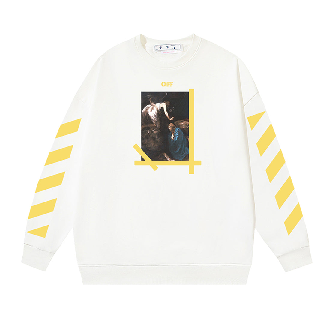 OFF-WHITELogo Print Sweatshirt - Premium Cotton Pullover