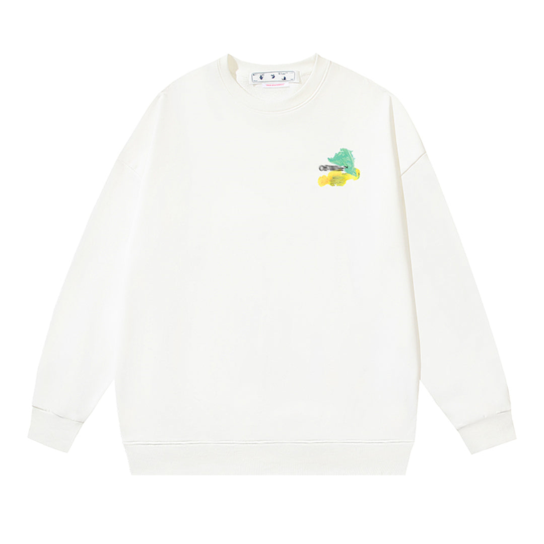OFF-WHITELogo Print Sweatshirt - Premium Cotton Pullover