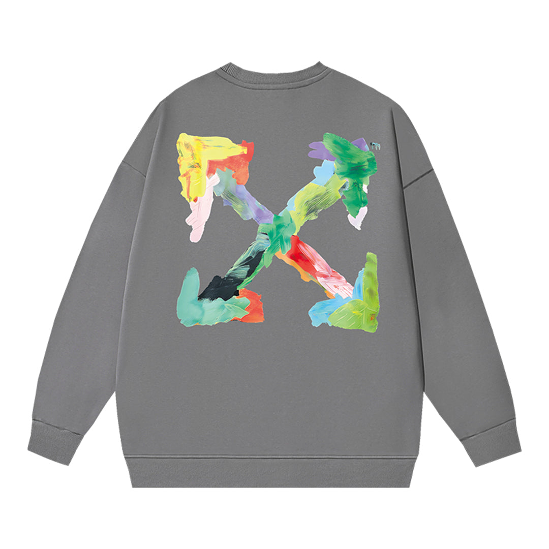 OFF-WHITELogo Print Sweatshirt - Premium Cotton Pullover