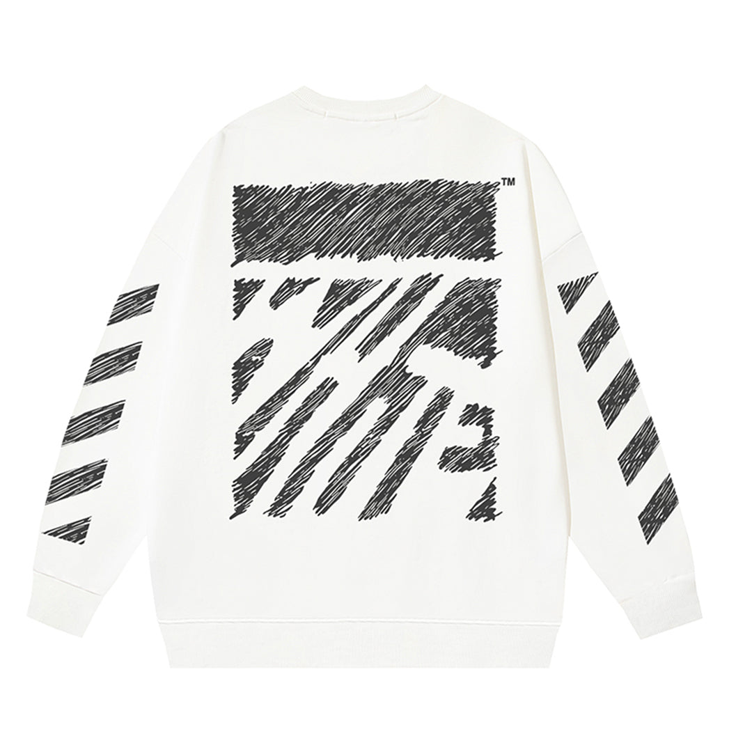 OFF-WHITELogo Print Sweatshirt - Premium Cotton Pullover