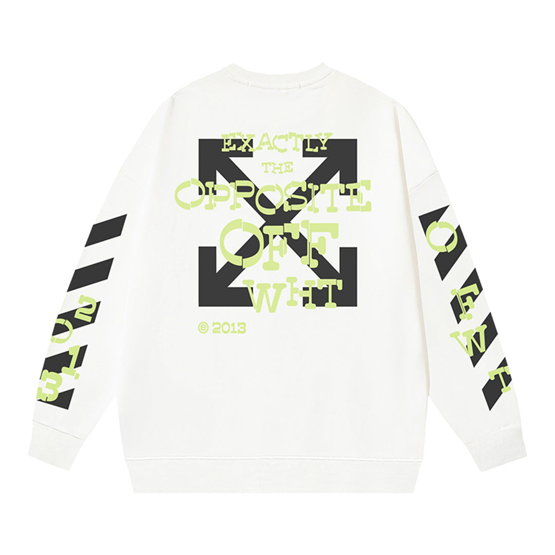 OFF-WHITELogo Print Sweatshirt - Premium Cotton Pullover
