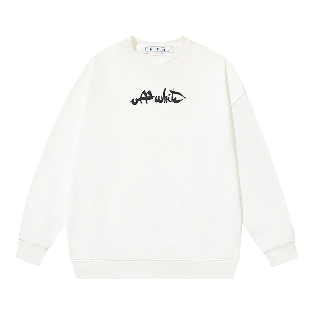 OFF-WHITELogo Print Sweatshirt - Premium Cotton Pullover