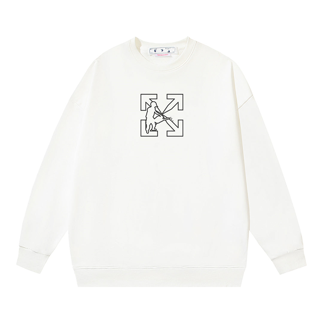 OFF-WHITELogo Print Sweatshirt - Premium Cotton Pullover