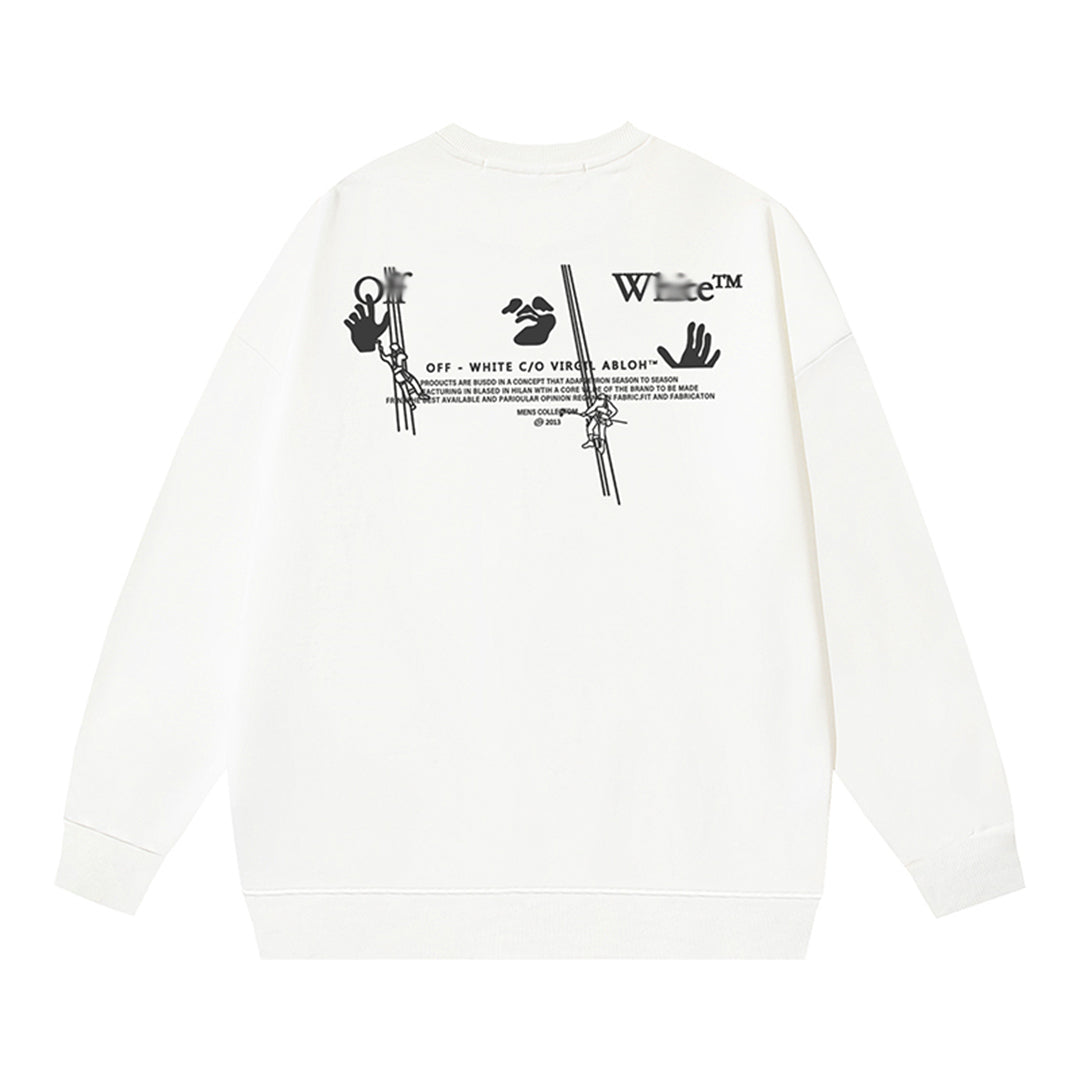 OFF-WHITELogo Print Sweatshirt - Premium Cotton Pullover