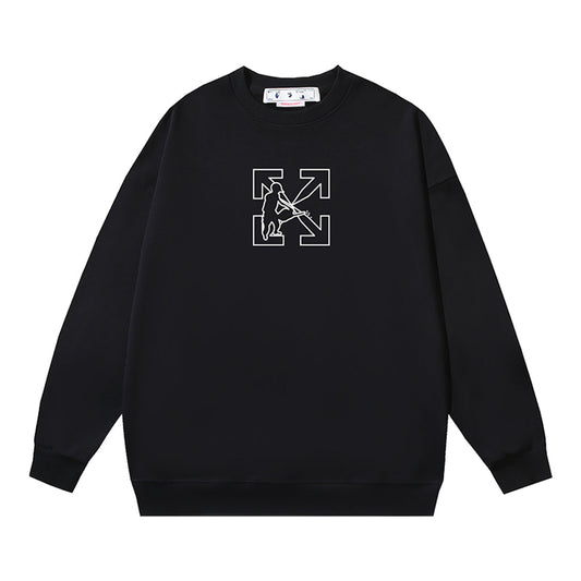 OFF-WHITELogo Print Sweatshirt - Premium Cotton Pullover