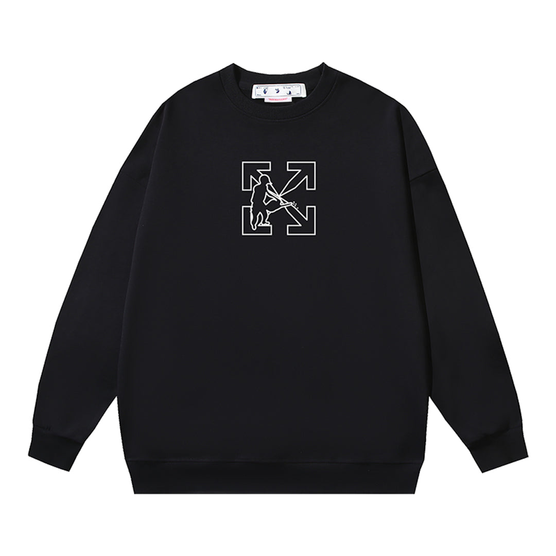 OFF-WHITELogo Print Sweatshirt - Premium Cotton Pullover