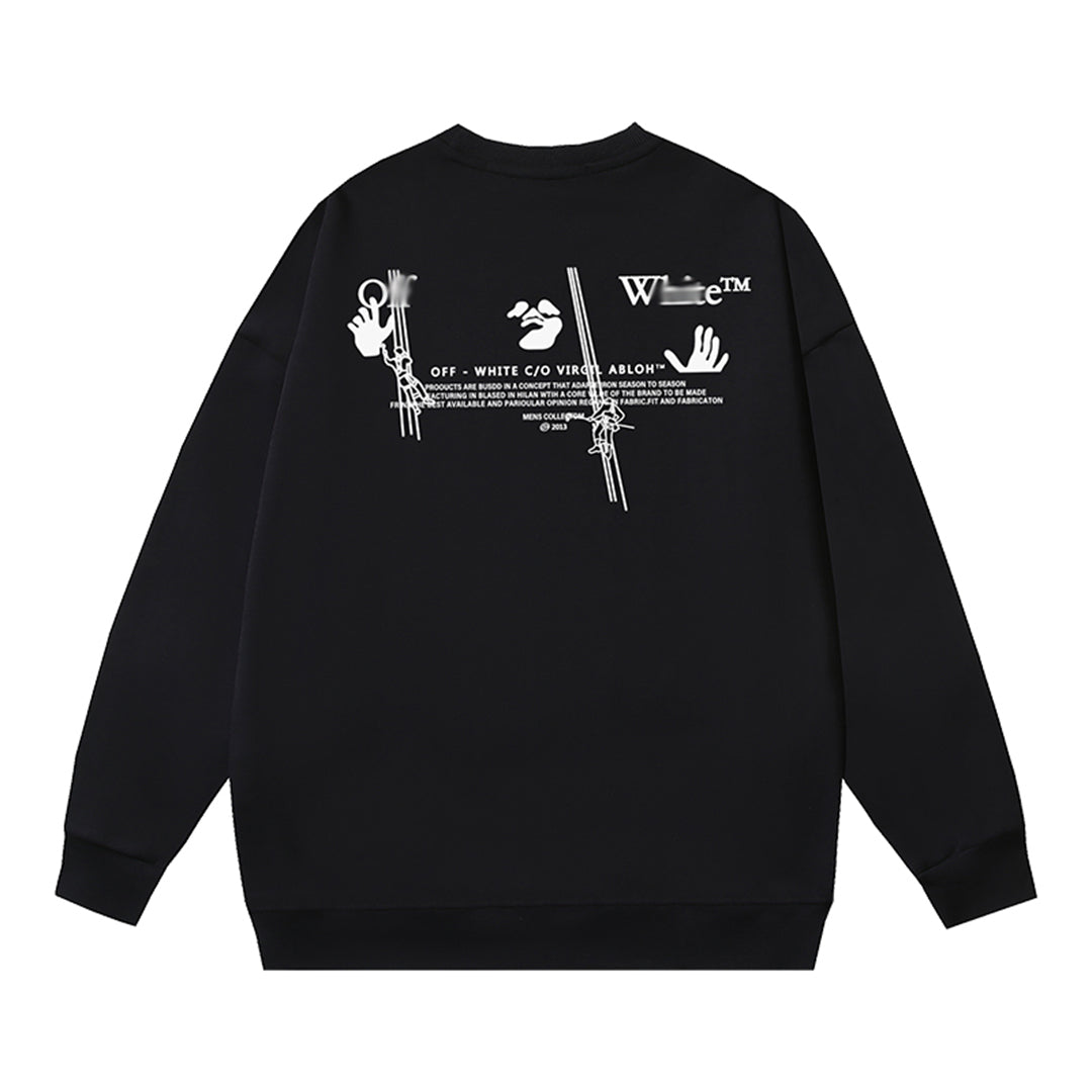 OFF-WHITELogo Print Sweatshirt - Premium Cotton Pullover