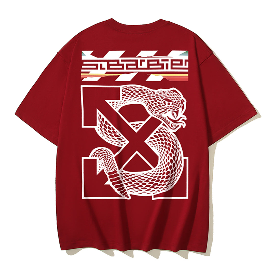 OFF Snake Print T-shirt