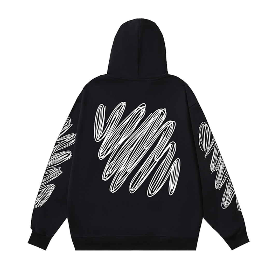OFF-WHITELogo Print Hoodie - Premium Cotton Streetwear Pullover
