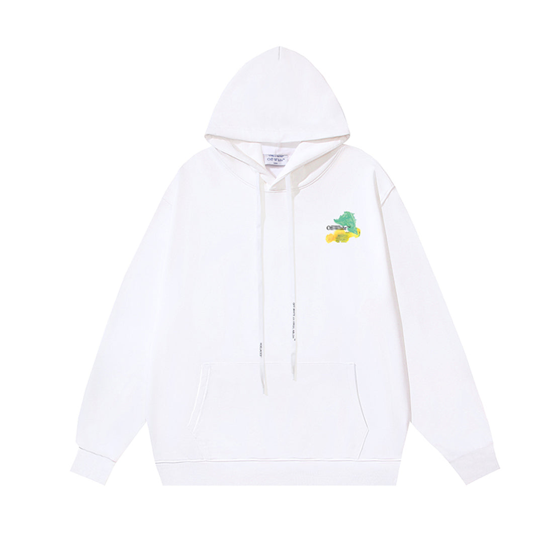 OFF-WHITELogo Print Hoodie - Premium Cotton Streetwear Pullover