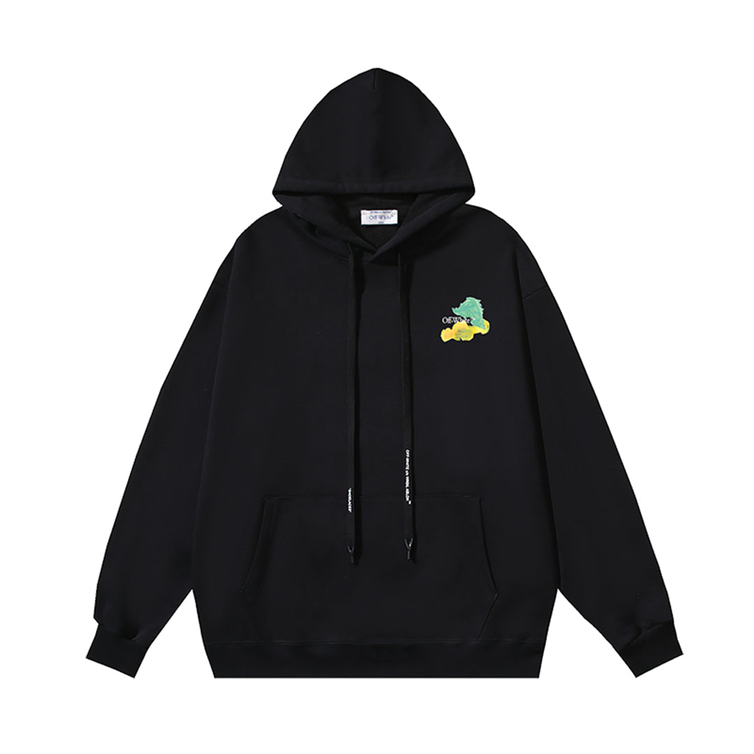 OFF-WHITELogo Print Hoodie - Premium Cotton Streetwear Pullover