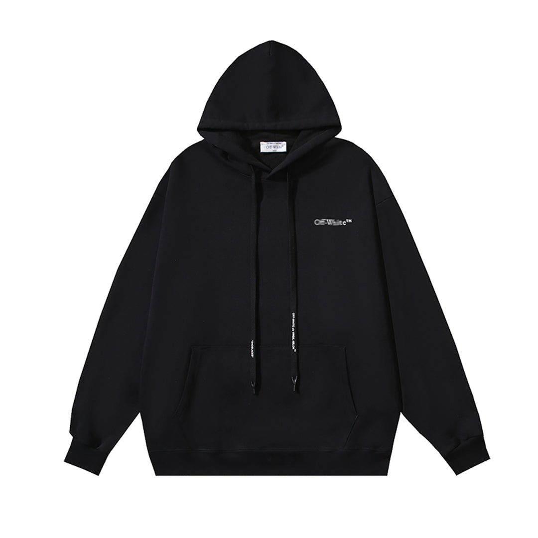 OFF-WHITELogo Print Hoodie - Premium Cotton Color Block Streetwear