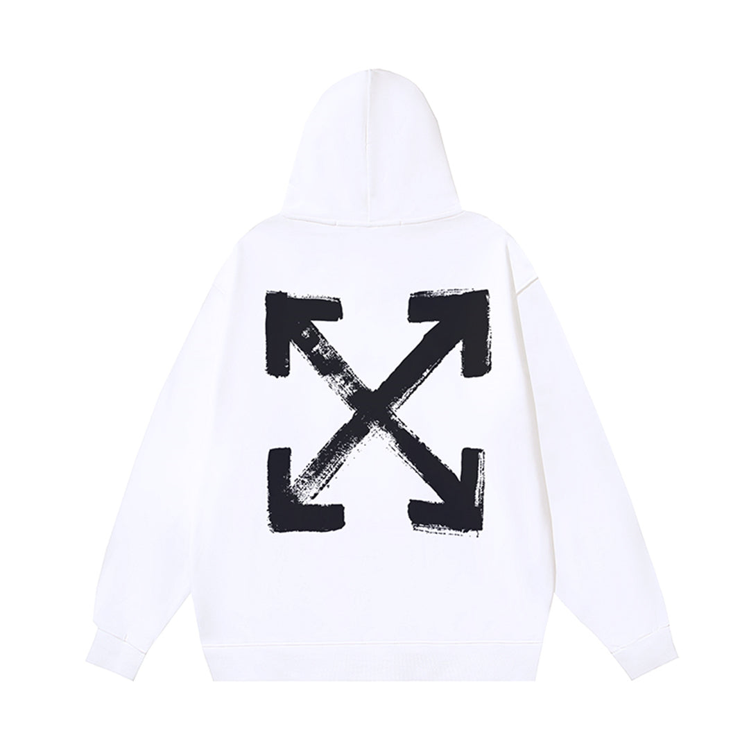 OFF Logo Print Hoodie