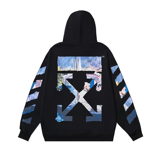 OFF Logo Print Hoodie