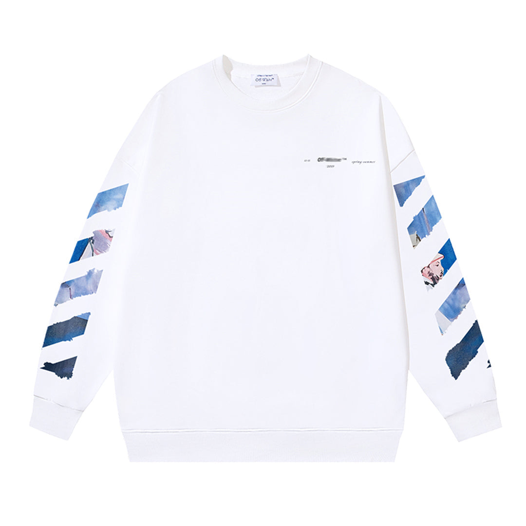 OFF-WHITELogo Print Sweatshirt - Premium Cotton Casual Streetwear