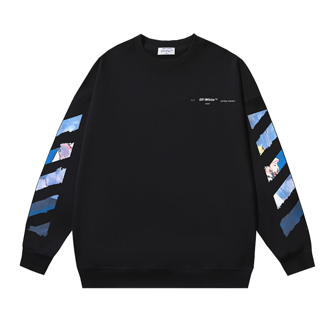 OFF-WHITELogo Print Sweatshirt - Premium Cotton Casual Streetwear