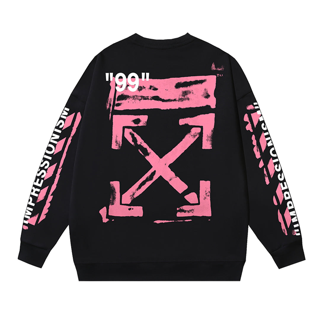 OFF-WHITELogo Print Sweatshirt - Premium Cotton Streetwear Essential