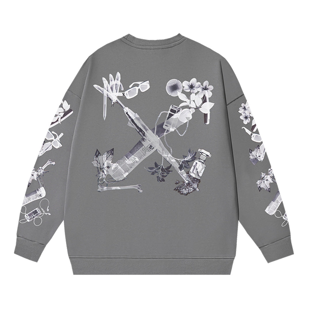 OFF-WHITELogo Print Sweatshirt - Premium Cotton Streetwear Essential